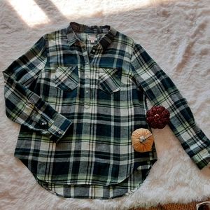Merona Green flannel
